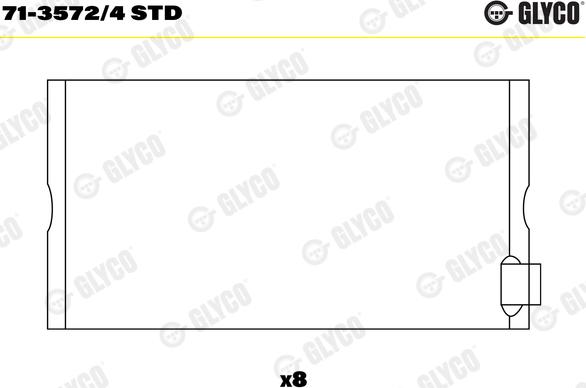 Glyco 71-3572/4 STD - Cuzineti biela www.parts5.com