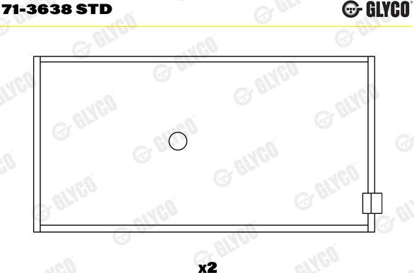 Glyco 71-3638 STD - Big End Bearings www.parts5.com