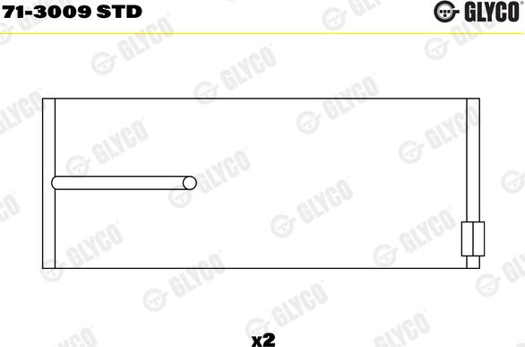 Glyco 71-3009 STD - Big End Bearings www.parts5.com