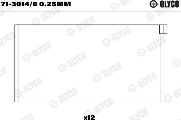 Glyco 71-3014/6 0.25mm - Cuzineti biela www.parts5.com