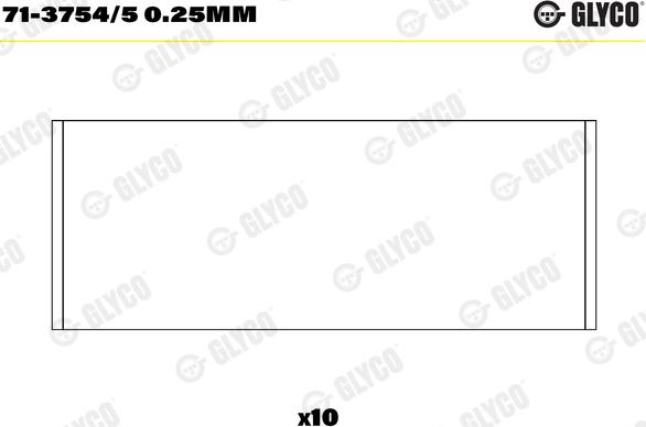 Glyco 71-3754/5 0.25mm - Kepsulaager www.parts5.com