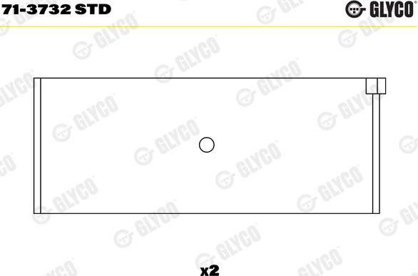 Glyco 71-3732 STD - Hajtókar csapágy www.parts5.com