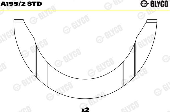 Glyco A195/2 STD - Ροδέλα - αποστάτης, στροφαλ. άξονας www.parts5.com