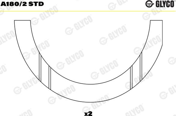 Glyco A180/2 STD - Disco distanciador, cigüeñal www.parts5.com