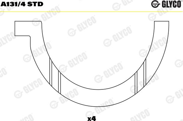 Glyco A131/4 STD - Distanční kotouč, kliková hřídel www.parts5.com