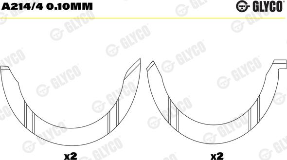 Glyco A214/4 0.10mm - Distanzscheibe, Kurbelwelle www.parts5.com