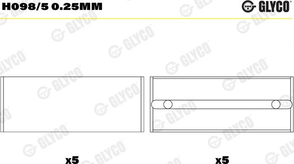 Glyco H098/5 0.25mm - Runkolaakeri www.parts5.com