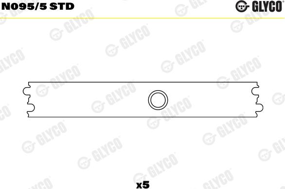 Glyco N095/5 STD - Bucsi ax cu came www.parts5.com