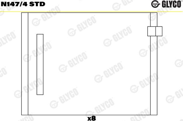 Glyco N147/4 STD - Nokka-akselin laakeri www.parts5.com