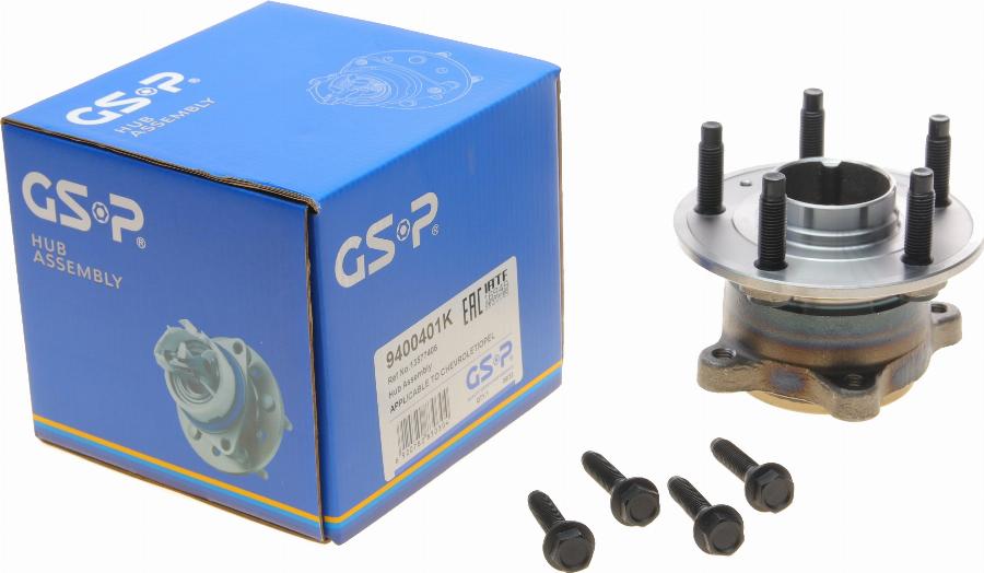 GSP 9400401K - Wheel hub, bearing Kit www.parts5.com