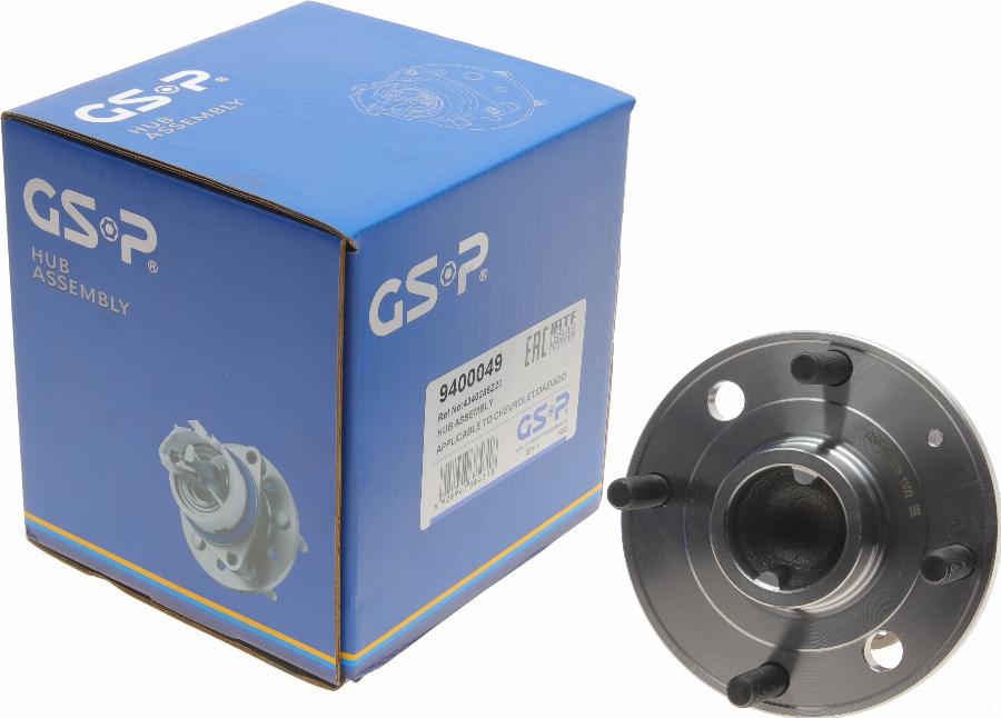 GSP 9400049 - Wheel hub, bearing Kit www.parts5.com