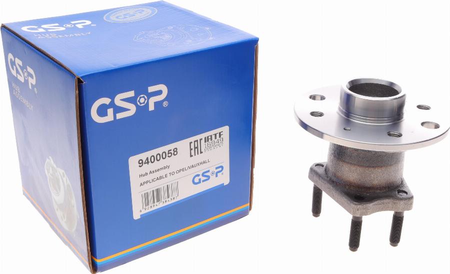 GSP 9400058 - Zestaw łożysk koła www.parts5.com