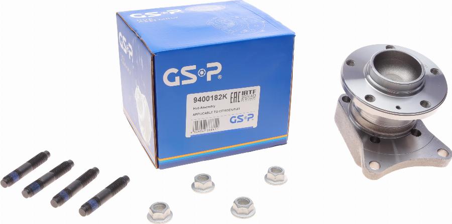 GSP 9400182K - Wheel hub, bearing Kit www.parts5.com