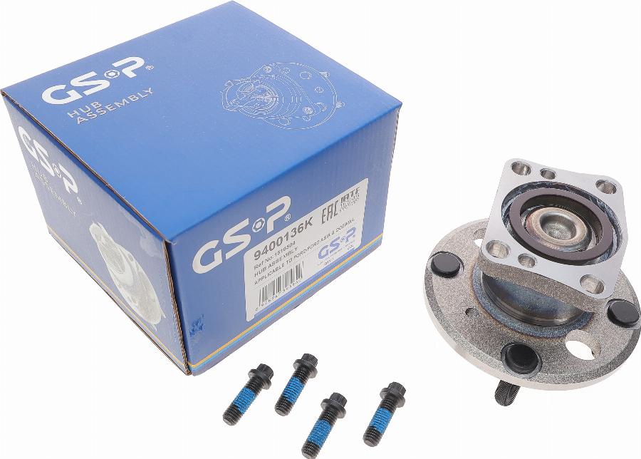 GSP 9400136K - Zestaw łożysk koła www.parts5.com