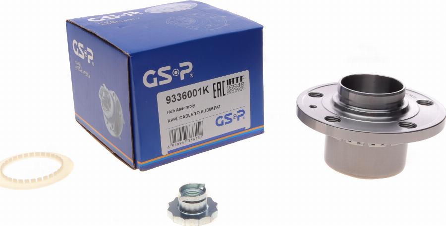 GSP 9336001K - Wheel hub, bearing Kit parts5.com