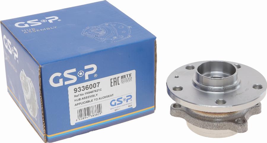 GSP 9336007 - Wheel hub, bearing Kit www.parts5.com