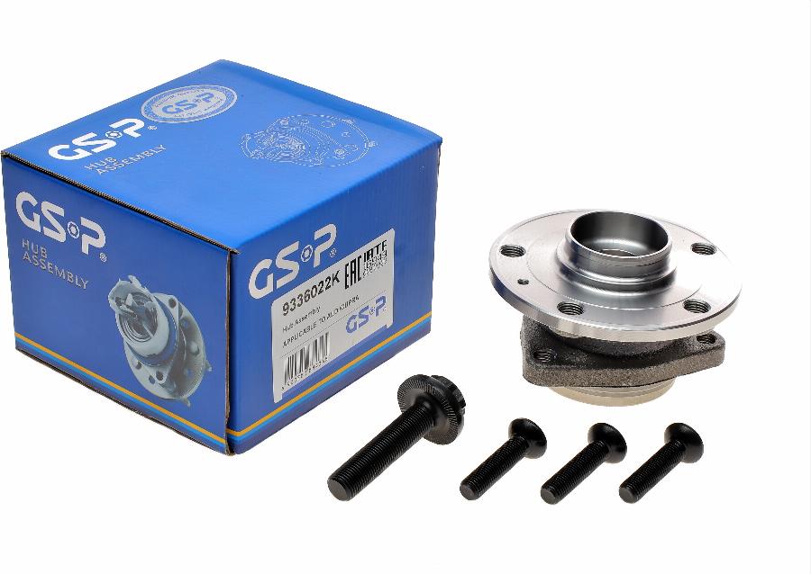 GSP 9336022K - Σετ ρουλεμάν τροχών www.parts5.com