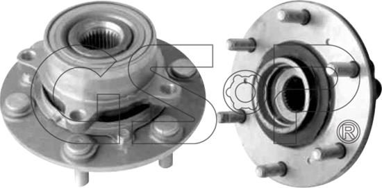 GSP 9330007 - Wheel hub, bearing Kit parts5.com