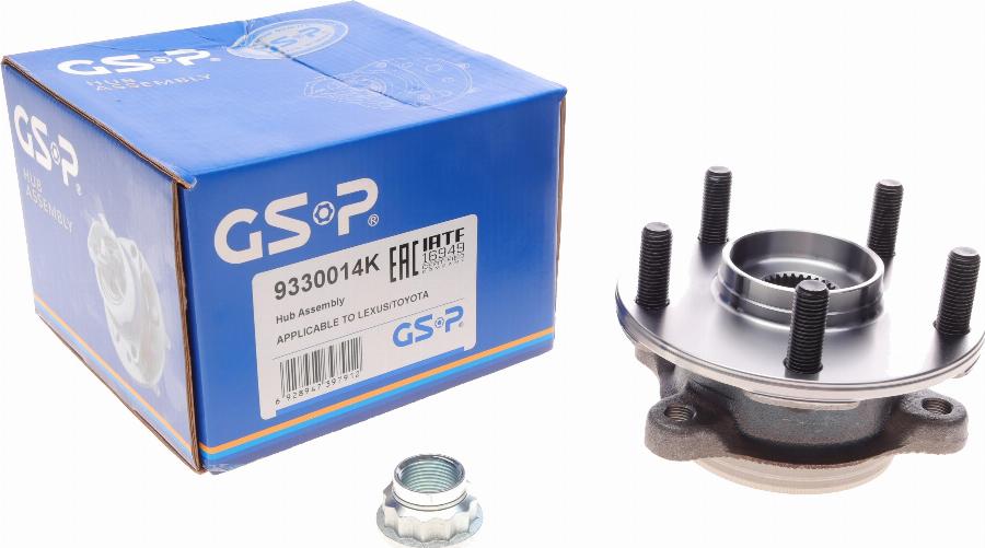 GSP 9330014K - Kerékcsapágy készlet www.parts5.com