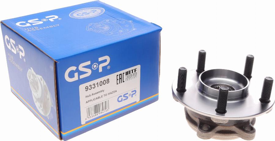 GSP 9331008 - Wheel hub, bearing Kit www.parts5.com