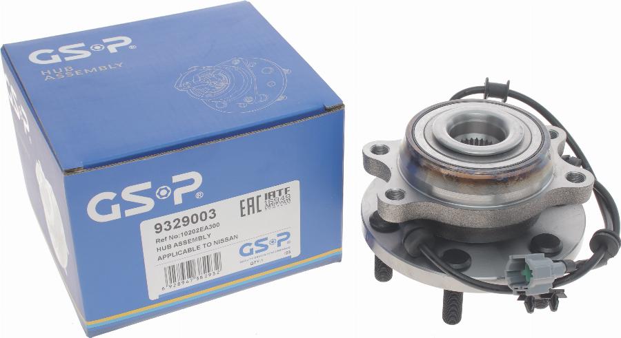 GSP 9329003 - Wheel hub, bearing Kit parts5.com