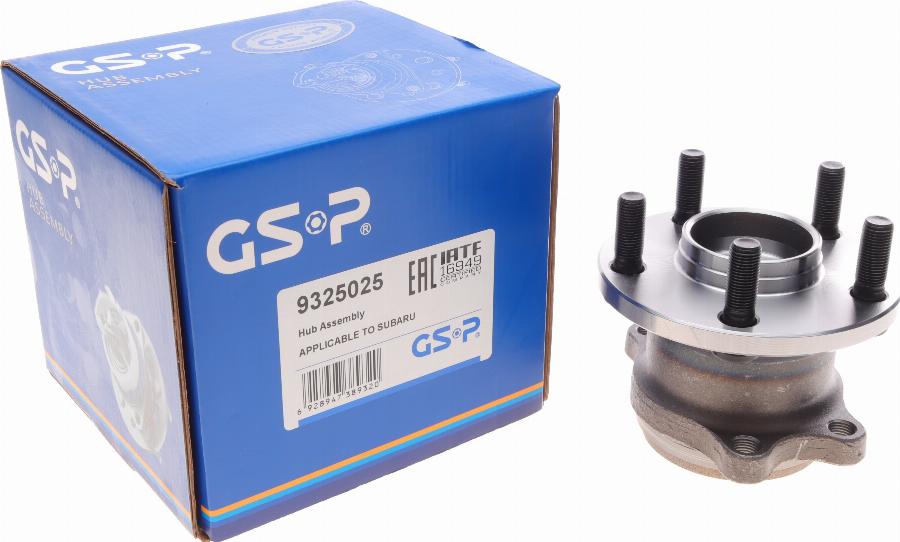 GSP 9325025 - Σετ ρουλεμάν τροχών www.parts5.com