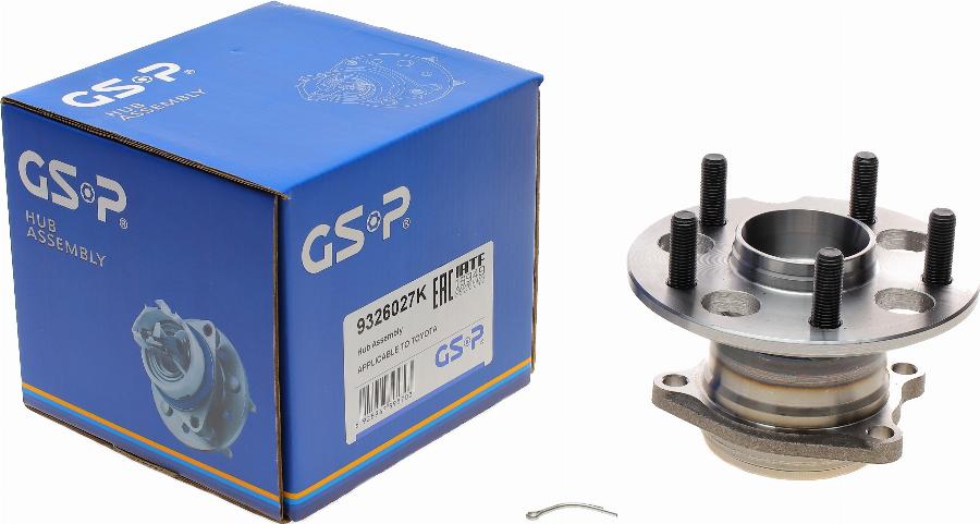 GSP 9326027K - Комплект подшипника ступицы колеса www.parts5.com