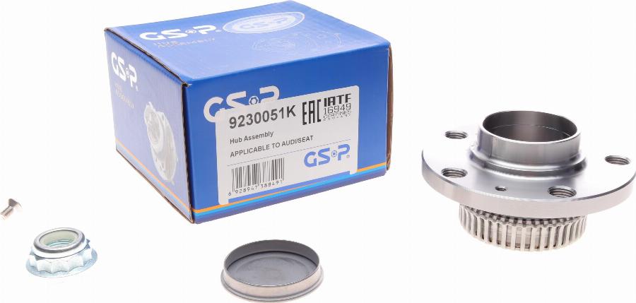 GSP 9230051K - Wheel hub, bearing Kit www.parts5.com