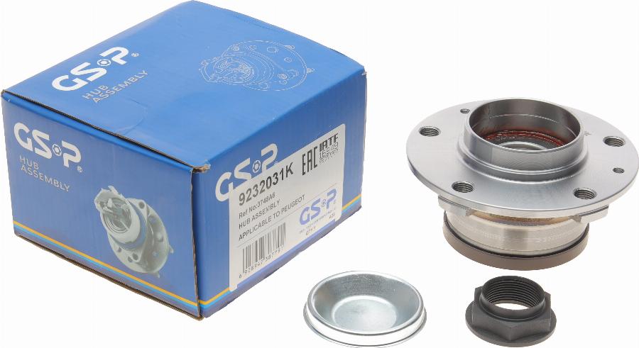 GSP 9232031K - Wheel hub, bearing Kit www.parts5.com