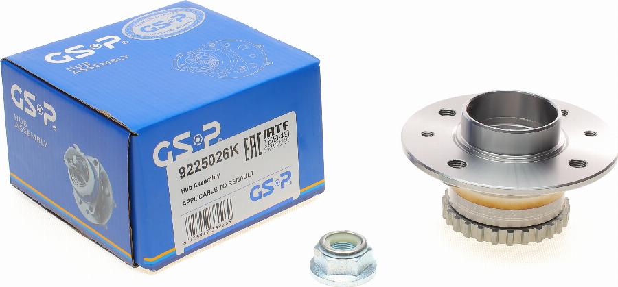 GSP 9225026K - Kerékcsapágy készlet www.parts5.com