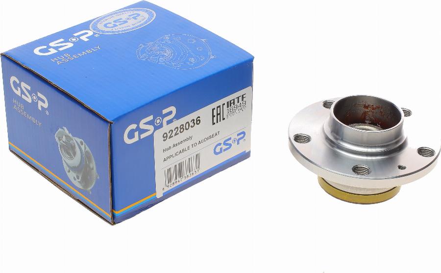 GSP 9228036 - Wheel hub, bearing Kit www.parts5.com