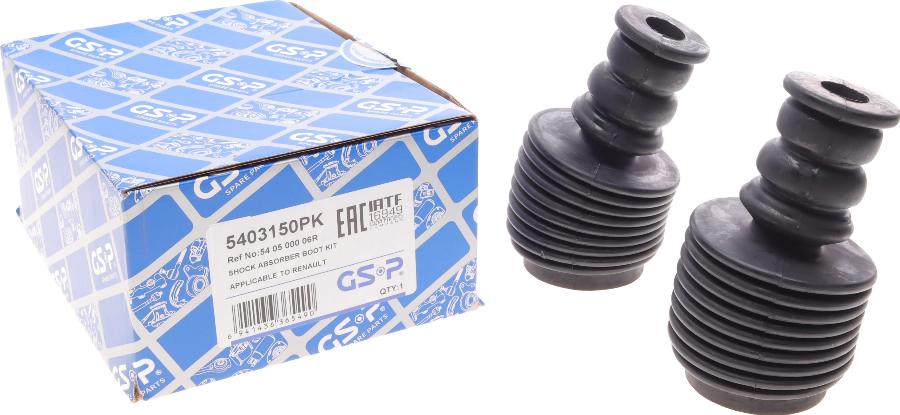 GSP 5403150PK - Ударен тампон, окачване (ресьори) www.parts5.com