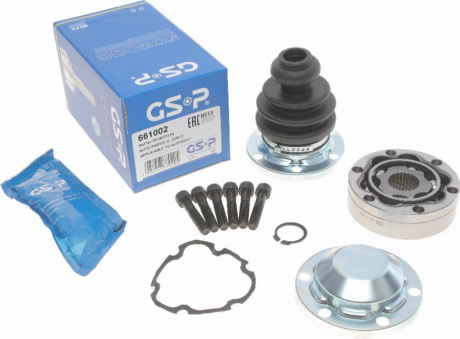 GSP 661002 - Zestaw przegubu, wał napędowy www.parts5.com