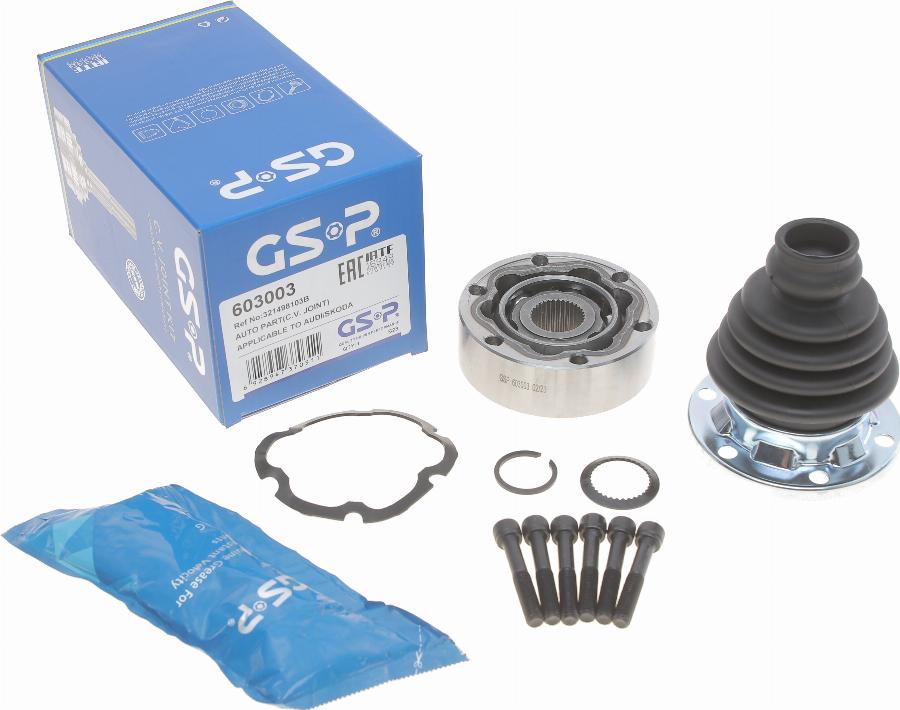 GSP 603003 - Csuklókészlet, hajtótengely www.parts5.com