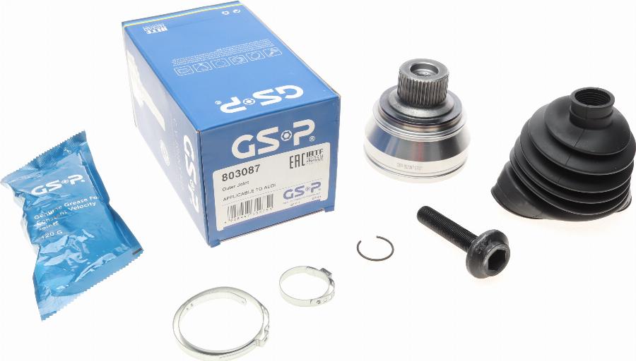 GSP 803087 - Csuklókészlet, hajtótengely www.parts5.com