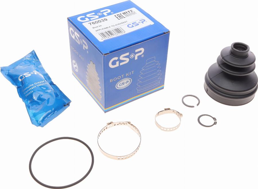 GSP 760039 - Manseta, pogonska gred www.parts5.com