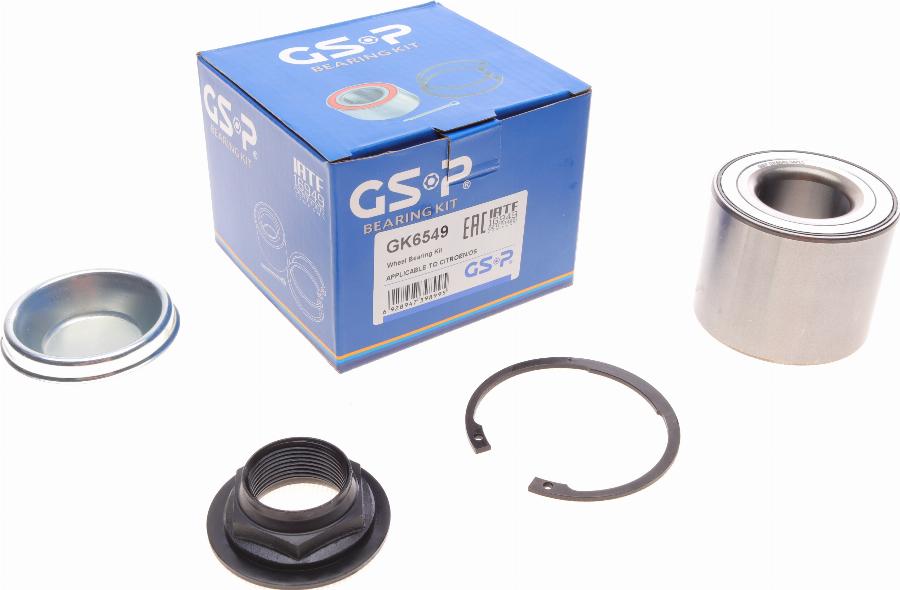 GSP GK6549 - Комплект подшипника ступицы колеса www.parts5.com