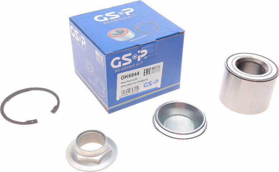 GSP GK6544 - Комплект подшипника ступицы колеса www.parts5.com