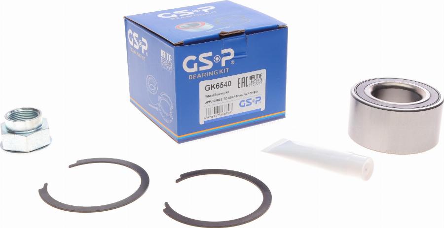 GSP GK6540 - Zestaw łożysk koła www.parts5.com