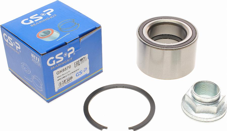 GSP GK6570 - Комплект колесен лагер www.parts5.com