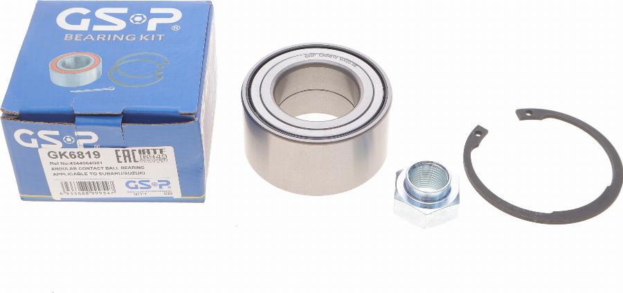 GSP GK6819 - Wheel hub, bearing Kit www.parts5.com