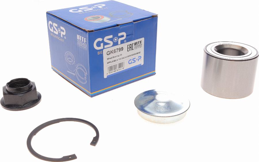 GSP GK6799 - Комплект подшипника ступицы колеса www.parts5.com