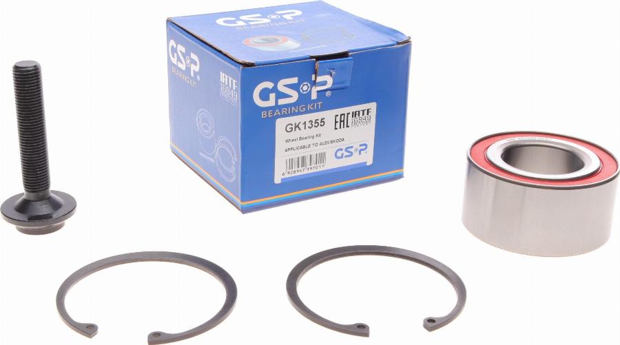 GSP GK1355 - Zestaw łożysk koła www.parts5.com