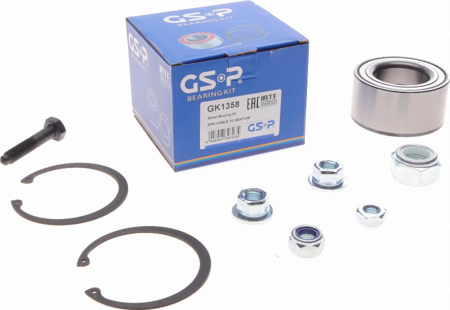 GSP GK1358 - Wheel hub, bearing Kit parts5.com