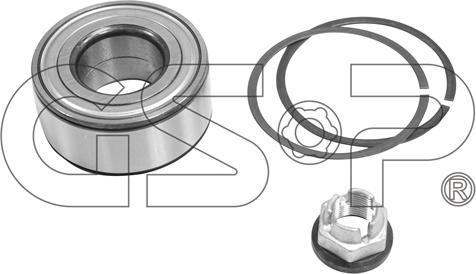 GSP GK3495 - Комплект подшипника ступицы колеса www.parts5.com