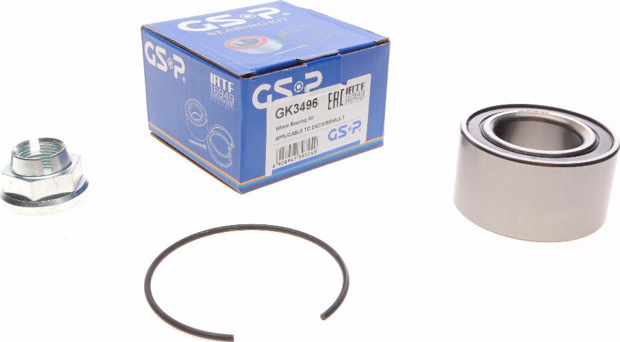 GSP GK3496 - Комплект подшипника ступицы колеса www.parts5.com