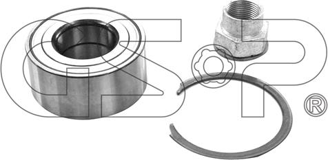 GSP GK3414 - Комплект подшипника ступицы колеса www.parts5.com