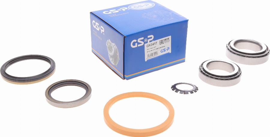 GSP GK3417 - Комплект подшипника ступицы колеса www.parts5.com