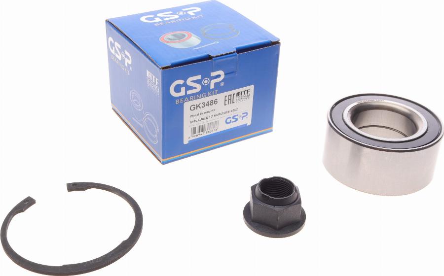 GSP GK3486 - Комплект подшипника ступицы колеса www.parts5.com