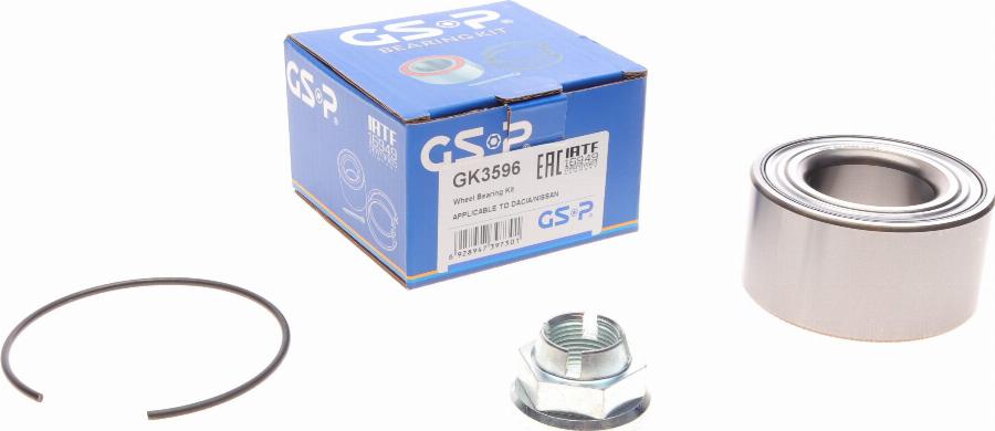 GSP GK3596 - Kerékcsapágy készlet www.parts5.com